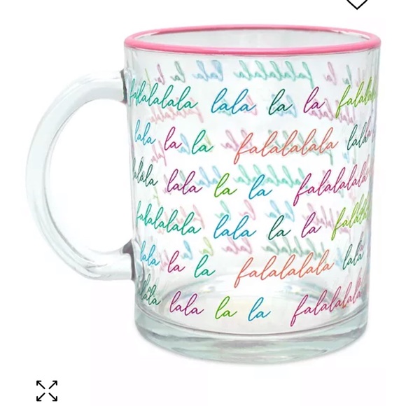 NWT TWO HOLDINGS Fa La La La La Mug, 18 oz - Picture 1 of 4